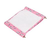 Acouto Hamster Hamac Maison Double Couche Doux Chaud Oiseau Lit Suspendu avec Support de Perche pour Petit Animal de Compagnie 18x23cm Polyester Flanelle Ma Hamster Hamac HouseHamster Suspendu