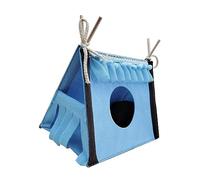 Acouto Hamster Hideout Tent Tunnel House Petit Animal Tube Jouet Chaud Bleu de Premium et Animaux de Compagnie Guinée Hideout Tunnel TentSmall Animal Tent HouseHamster TentRabbit (Blue)