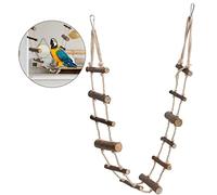 Acouto Hamster pour Animaux de Compagnie Soft Clope Rope Suspension Pont pour Les Oiseaux Fabriqués à l'échelle du Jouet Est Quelle Corde de Compagnie en Bois