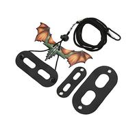Acouto Harnais pour Petits Reptiles Animaux Laisse de Dragon Barbu Souple pour la Marche en Plein Air pour Hamsters Lézardnylon Bleu Doux Fait à la Main Harnais pour Petits Reptiles Animaux Dragon