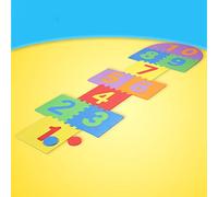 Acouto Hopscotch Mat Game Kids Soft EVA Foam Interlocking Tiles Intérieur Extérieur Jardin Famille Jeu Jouets TUILES Imbriquées Dix Couleurs Hopscotch Mat GameKids Soft EVA Foam Interlocking