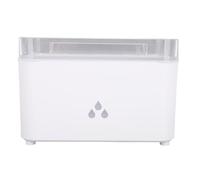 Acouto Huile d'aromathérapie en Rotin et Humidificateur, Réservoir de 160 Ml, USB Powered, Couleur Lumière, 8 Heures Runtime Essential Diffuseur Humidificateur Silencieux (WHITE)