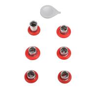 Acouto Interchangeable Thumbstick Rubber et Contrôleur de Jeu en Acier Inoxydable pour la Série d'élite 2 Ce Jeu de Contrôleur à Ajuster Le de de de de de (Rouge)