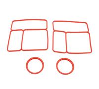 Acouto Joint d'étanchéité du Couvercle à 2 Packs pour Omiebox, Boîte à Lunch à L'épreuve du Joint de Conteneur Alimentaire Hermétique avec Silicone, Spécialement Conçu pour Omiebox (rouge)