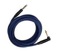 Acouto JORINDO Cordon d'ampli de Guitare électrique Câble de Guitare Câble d'instrument de 6,35 Mm Tête Plaquée or avec Coque NoireJD6219 pour Mélangeur de stabilité du Signal sans Oxygène pour