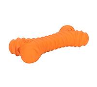Acouto Jouet à Mastication de Chien Grincement, de Forme Osseuse pour Une Meilleure Dentition, Un Matériau en Latex Nettoyable, adapté à L'entraînement et à L'établissement de Relations (Orange)