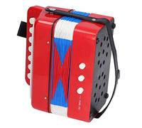 Acouto Jouet Accordéon pour Enfants 7 Touches Petit Instrument de Musique Accordéon éducatif pour Enfants Est un Imperméable Durable en Plastique Robuste Haut et fabriqué en ABS pour