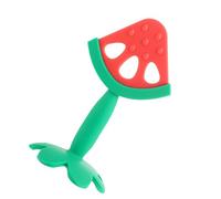 Acouto Jouet de Dentition en Silicone en Forme de Fruit pour bébé, Apaise les Gencives des Bébés, Jouet de Dentition Lavable pour nouveau-né, Fraise Apaisante pour Ce bébé, il Apaise Votre (Fraise)