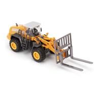 Acouto Jouet de Véhicule de Construction en Alliage 55 Véhicules de Transport Ensemble de Jeu de Site Jouets pour Enfants Garçons La Taille du Chariot élévateur Est Facile à Ranger e Véhicule