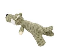 Acouto Jouet Grinçant pour Chien, Dents Interactives en Forme de Loup Mignon, Jouet à Mâcher en Peluche pour Chiot de Petite et Moyenne Taille en Matériau Souple