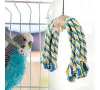 Acouto Jouet Oiseau Jouets à Mâcher Corde de Coton Suspendue Jouant Jouet à Mâcher mais Cerveau à Li Corde de Coton Suspendue de Perroquet de de Jeu de Perroquet Jouets de de à
