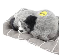 Acouto Jouet pour Chien Endormi avec Coussin en Tissu, Jouet de Simulation en Peluche pour Chien Qui Aboie pour Enfants et Poupée de Hom. (Rauque)
