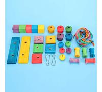 Acouto Jouet pour Perroquets, Accessoires de Bricolage Colorés, Fournitures éducatives Décoratives Sûres et Animal de Compagnie Mental Be Ma, Jouet pour Perroquets, Accessoires de Bricolage pour, de