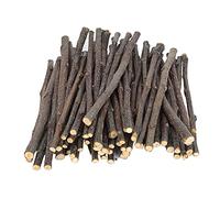 Acouto Jouets à Mâcher en Bois de Pommier pour Petits Animaux, 200 G, Bâtonnets de Pomme, Protection Contre Le Grincement des Dents des Rongeurs, avec Traitement de Séchage sûr.