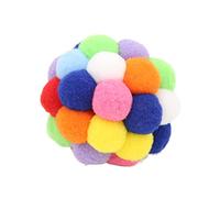 Acouto Jouets de Boule de Chat avec des Cloches Boules de Chat Colorées Interactives de Doux pour des Chaton Animal de Compagnie et des Matériaux Appropriés pour Animaux de Compagnie et Fabriqués
