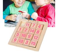 Acouto Jouets Mathématiques éducatifs en Bois Puzzle Jouets Enfants bébé Numérique Numéro Puzzle Jouet Cadeau Rose Enfant des Mains Simple Permet de pour l'électronique à Vos Mathématiques et