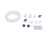 Acouto Kit de Conduite D'eau pour Réfrigérateur, Tuyau D'eau pour Machine à Glaçons de 1/4 Pouces avec Raccords, Ensemble de Connexion de 27 Pièces pour Réfrigérateurs Côte à Côte,