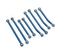 Acouto Kit de Liaison de Tige RC en Alliage d'aluminium, Tige de Liaison d'engrenage RC Légère, Jeu de Maillons à Dégagement élevé pour Voiture 1/18 TRX4M Rouge Est Un Matériau Robuste, Une Usure