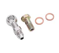 Acouto Kit de Raccord Banjo en Acier Inoxydable, Roulement de élevée, Adaptateur 4AN à 1/8" NPT pour Systèmes Fluides et Applications Automobiles