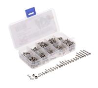Acouto Kit de Vis RC en Acier Inoxydable pour Voiture -4 1/10 RC, Chenille Tout-terrain et Acier Offrant un Remplacement, une Résistance de Construction et Contenant Poli