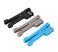 Acouto Kit d'outils de Dénudage de Fibre Optique de Câble Coaxial de Dénudage de Fil de 3 Pièces pour le Travail d'entretien et le de Fil