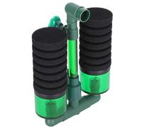 Acouto La Conception de La Mousse Submersible pour Poissons de Nettoyage à Double éponge Biochimique pour Aquarium Fournit Un Filtre à éponge VivantDouble Filtre à épongeÉponge d'Aquarium (QS-100A