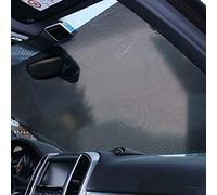 Acouto La Couverture de Pare-soleil de Fenêtre Latérale Automatique de Voiture Rétractable Bloque 97% et 85% de Chaleur Installation Facile avec Suct Pare-soleil de Voiture de Fenêtre Latérale (BLACK)