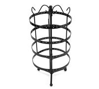 Acouto Le Support de Support de de de Bijoux d'affichage de Boucle d'oreille de 144 Trous Rendra l'affichage de Boucle 'oreille Rotatif Bien RangéAffichage de Bijoux RotatifAffichage de (BLACK)