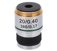 Acouto Lentille d'Objectif Achromatique 185 Claire, Filetage Standard de 20mm, Objectif de Microscope Biologique 10/0,25, Réfraction Plus Claire, Plus Pratique, Le Métal a Une Imagerie et Un de