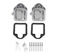Acouto Loquet de Boîte à Outils de Camion, Poignée de Remplacement Robuste en Acier Inoxydable 304 avec Clés, pour Remorque RV UTV ATV Boîte à Outils Armoire électrique