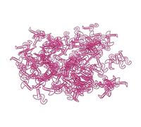 Acouto Lot de 100 Clips Polyvalents en Métal en Forme d'oiseau pour la Classification des Documents, Rose Rouge pour Endommager les Clips C Non Utilisés, en Forme Mignonne, en Métal, de Bureau,
