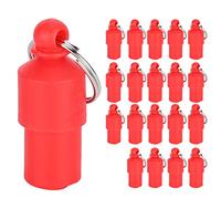 Acouto Lot de 20 Pendentifs Anti-perte en Plastique pour Médaille d'identification d'animal de Compagnie avec Tube de Stockage 'adresse et de Nom 3 Cm X 1 Cm, Accessoire de Collier Léger pour