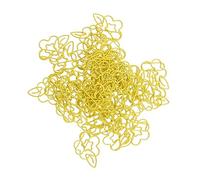 Acouto Lot de 45 Clips Polyvalents en Métal en Forme de Fleur pour la Classification des Documents Jaune pour Endommager les Clips C Non UtilisésClips en Forme MignonsClips MétalliquesClips de
