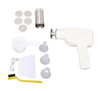 Acouto Machine à Pâtes électrique 40 W 304 en Acier Inoxydable sans Fil Portable Automatique avec Batterie Li Intégrée de 2000 MAh pour Nouilles Fraîches, Nouilles Hele et Saucisses (WHITE)