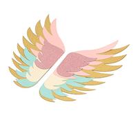 Acouto Magnifiques Accessoires de Décoration d'Aile de Gâteau Uniques, Insertion d'ornement pour Fête 'anniversaire de MariageType 3 pour Gâteau Unique Merveilleux Fait de Multicouche la (Style 3)