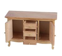 Acouto Maison de Poupée 1:12 Armoire à Double Porte Maison de Poupée Meubles en Bois Accessoire Miniaturearmoire à Double Porte Décoration Pièce Utilisée Adaptée pour Mini Vie Merveilleuse Conçue