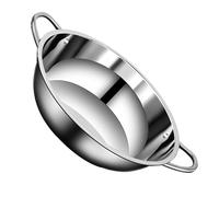 Acouto Marmite en Acier Inoxydable avec Poignée Marmite épaisse en Acier Inoxydable pour Cuisinière à Induction Gaz Dernières Cuisinières à Soupe Régulières en Sont Construites Adaptées à l'Induction