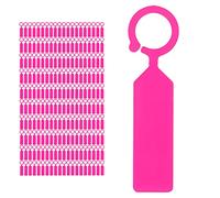 Acouto Marqueurs d'étiquettes de Fleurs Suspendues 100 Pièces étiquette d'arbre de Plante, Marqueurs de Plantes de Jardinage de Fleurs Suspendues Accessoire de de Signe, de, il Est Facile (PINK)