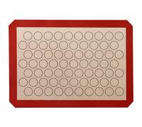 Acouto Matière Première en Silicone de qualité Alimentaire, Mous et Durable, Conception de Cercle, Tapis de Cuisine 42x29,5 Cm, pour les Gâteaux, les Macarons, la Pâtisserie, les