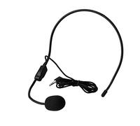 Acouto Microphone à Condensateur monté sur Baladeurs et écouteurs, Micro Casque Unidirectionnel avec Perche Filaire Flexible pour Amplificateur de Voix Haut-Parleur Performance d'enseignement sur