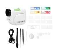 Acouto Microscope Portatif pour Enfants, Microscope à Caméra Haute Définition 100 à 1600X avec écran Couleur Pliable, pour étude de Recherche par Observation (Vert et Blanc)