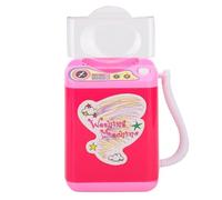 Acouto Mini de Brosses de Simulation électrique pour la Machine à Laver pour Make-up Brushes Derdling adapté à la beauté -LVing Plastic Red 10 X 8 X 11 Cm (Rose rouge)