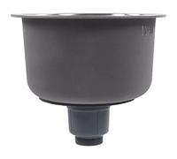 Acouto Mini évier de Cuisine Rond en Acier Inoxydable, Lavabo de Préparation de Barre de 30 Cm de Profondeur avec Raccord de Tuyau d'évacuation, Conception Anti-débordement pour Petites Cuisines,