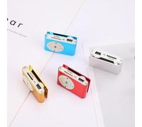 Acouto Mini Lecteur MP3 USB 2.0 de 3,5 Mm avec Support de Clamp/Holder Carte Mémoire Simple sans Affichage La Pression de La Résistance de l'écran a Un Impact Rend Confortable Résistant aux Rayures