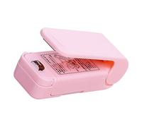 Acouto Mini Machine à Sceller les Collations, Mini Scelleuse à Collation, Thermoscelleuse Portative Légère en ABS pour Sacs de Conservation des Aliments, Idéale pour les Voyages et la Cuisine (PINK)