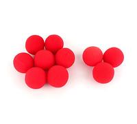 Acouto Mini Sponge Ball 10Pcs Red Soft Balls Classic Tricks for