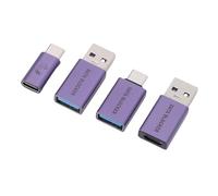 Acouto Mini USB Data Blocker, USB A Mâle vers C Femelle, Refuse Hacking,
