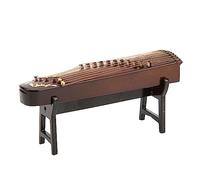 Acouto Modèle de Cithare Chinoise Miniature, Réplique de Guzheng en Bois Fabriquée à la Main avec un Savoir-faire Exquis, Parfait pour la Décoration de la Maison et les Amateurs de Musique 3,9