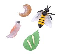 Acouto Modèle de Cycle de Vie des Abeilles avec Figures Réalistes | Outil pédagogique, polyvalence multi-scènes, matière plastique, idéal pour les jeux de rôle