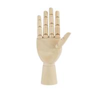 Acouto Modèle de Main Mannequin Flexible Modèle de Main en Bois Flexible Mannequin d'artiste Figure de Sculpture Articulée pour Esquisse Dessin Peinture (7 pouces droite)